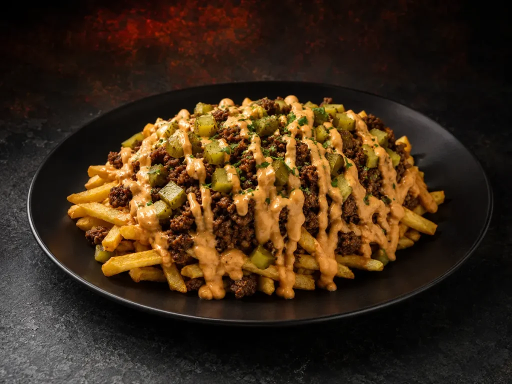 Beef loaded fries