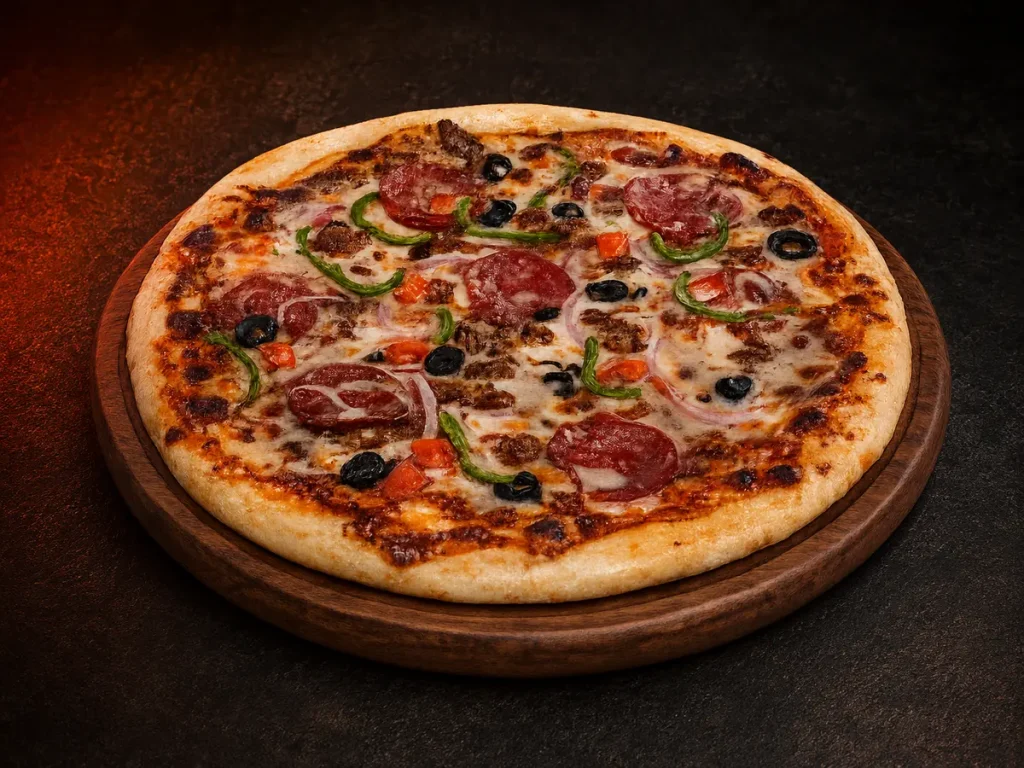 Beef supreme pizza