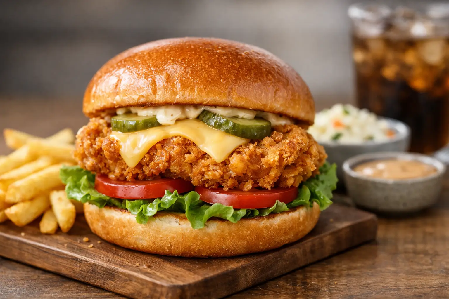 Crispy Chicken Burger Muwaileh Cravings, Sorted
